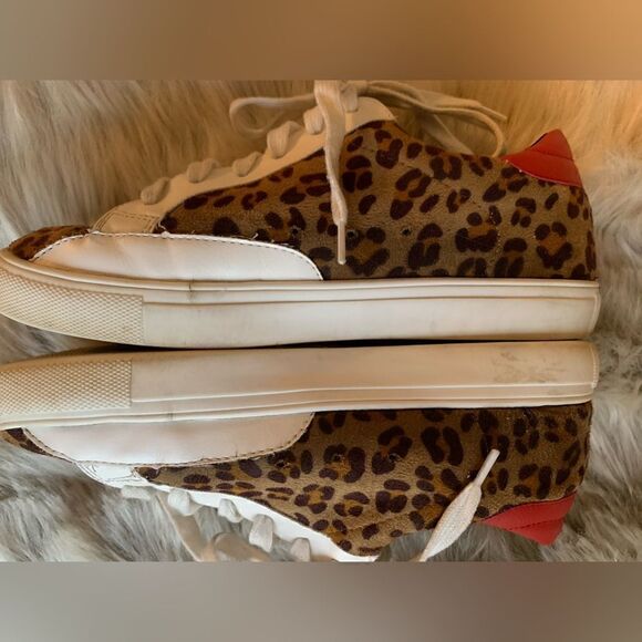 Nature Breeze Dale Leopard Print Lace Up Platform Sneaker Size 6.5 - Picture 11 of 13